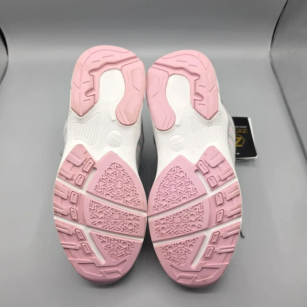 Zeba Sneakers‎ Womens 7 Gray Pink Hands Free Step In Walking Comfort Shoes NWOB